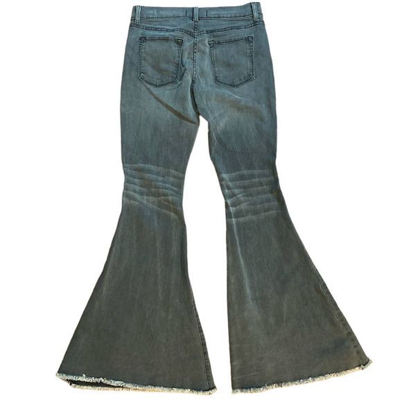 Free People Black Flare Jeans Size 29 - Picture 2 of 4